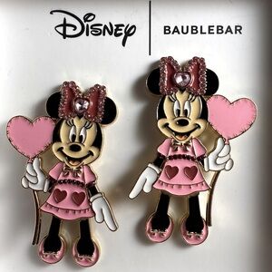 BaubleBars 3D Minnie Mouse Heart Balloon Earrings